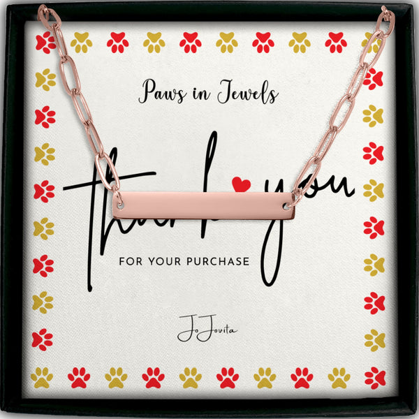 Paperclip Bar Necklace