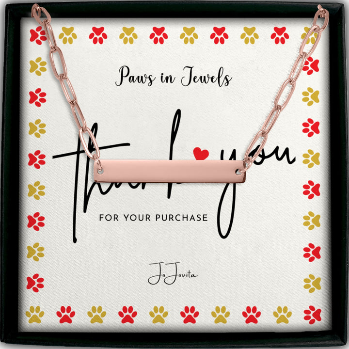 Paperclip Bar Necklace
