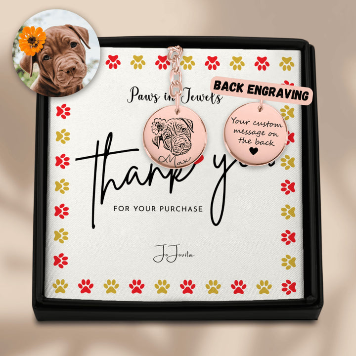 Pet Portrait Keychain