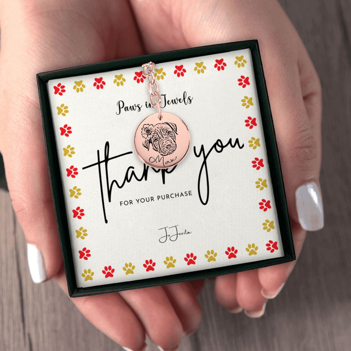Pet Portrait Keychain